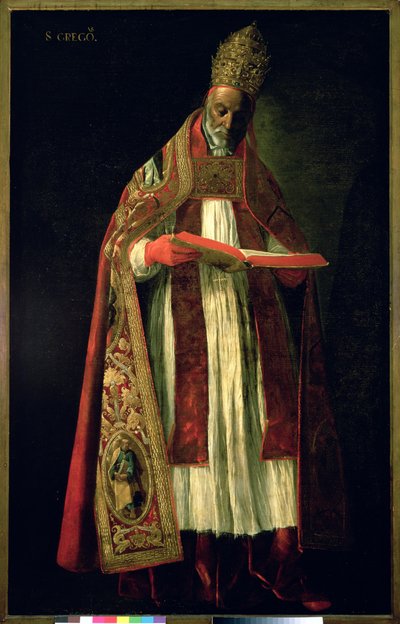 St. Gregorius de Grote (c.540-604) door Francisco de Zurbaran